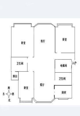 露露花园3室2厅2卫142㎡