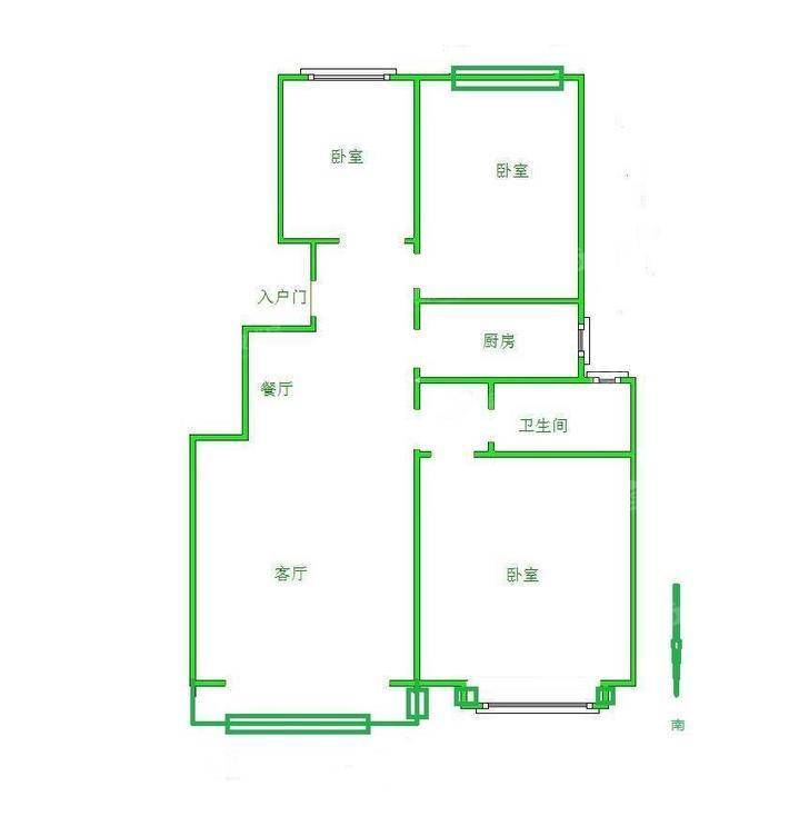 沧铁嘉苑3室2厅1卫89㎡