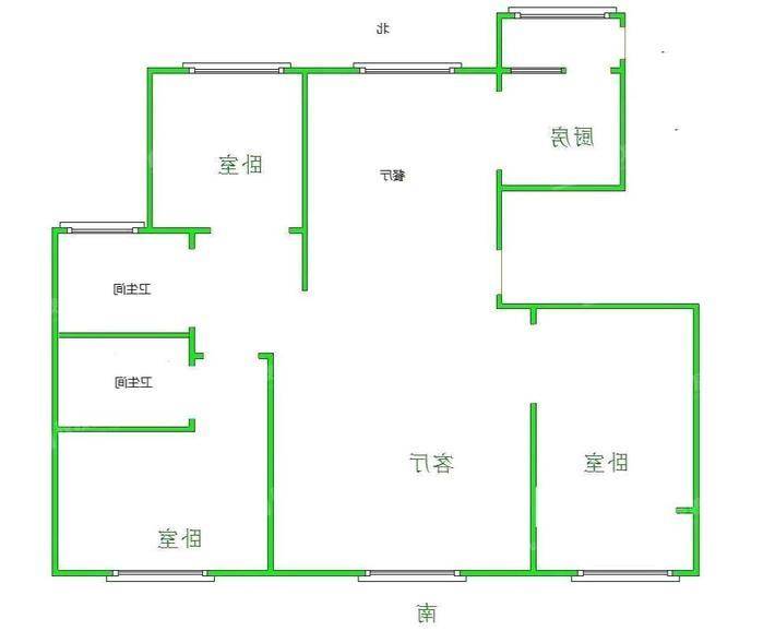 天成明月洲西区3室2厅2卫121㎡