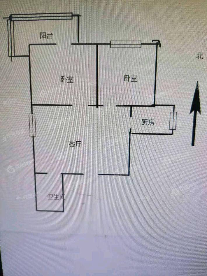 朝阳二区2室1厅1卫67㎡