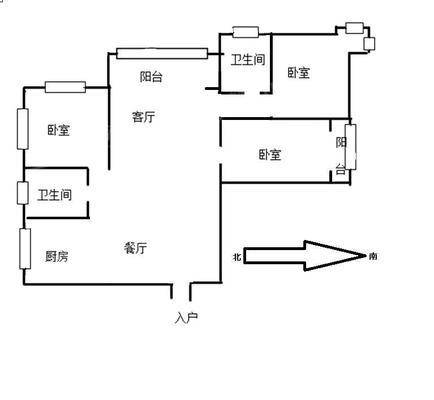 承德世纪城五期南3室2厅2卫126㎡