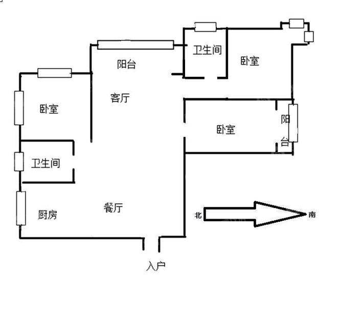 承德世纪城五期南3室2厅2卫126㎡