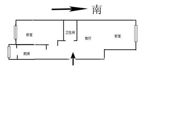 万华小区A区2室1厅1卫61㎡