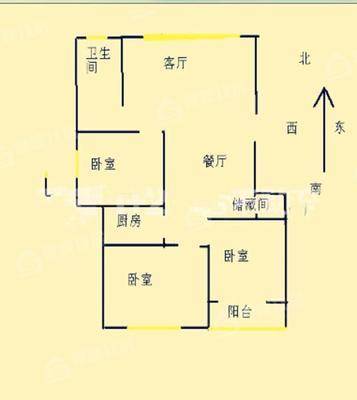 东方骏景3室2厅1卫118㎡