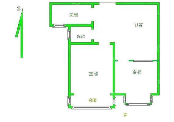 颐和文园西院2室1厅1卫81㎡