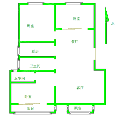 三塑小区3室2厅2卫128㎡