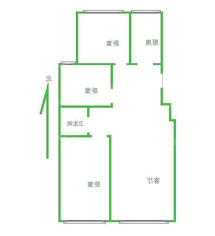 天成明月洲西区3室2厅1卫94㎡