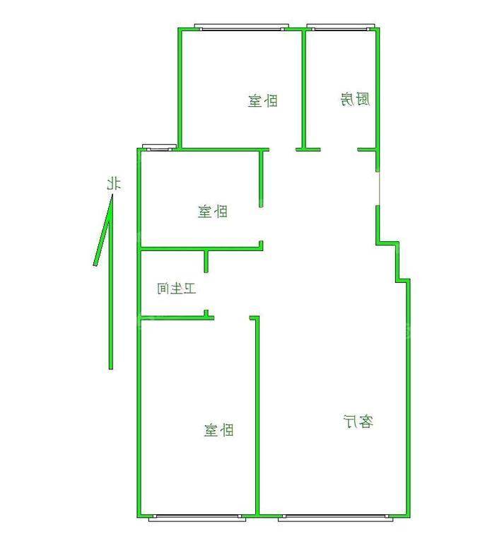 天成明月洲3室2厅1卫94㎡