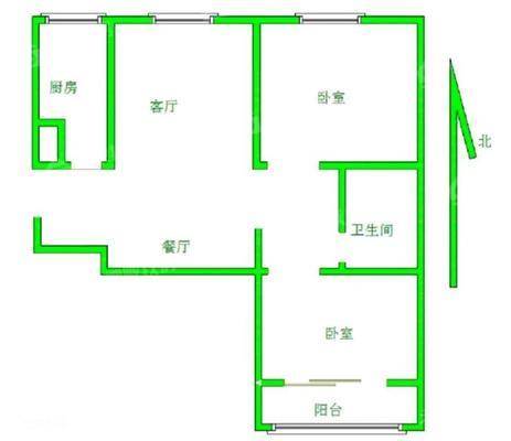 恒大城（拆迁房）2室2厅1卫98㎡