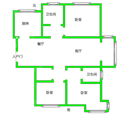 港务小区3室2厅1卫133㎡
