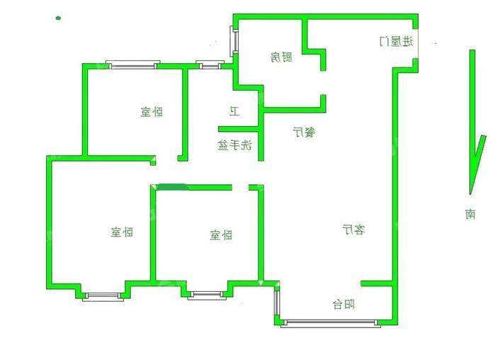 新城悦隽时代3室2厅1卫113㎡