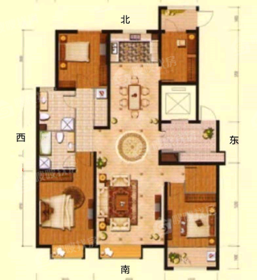 皇家壹里（B区）4室2厅2卫166㎡