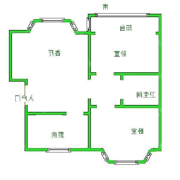 晨曦花园2室2厅1卫87㎡