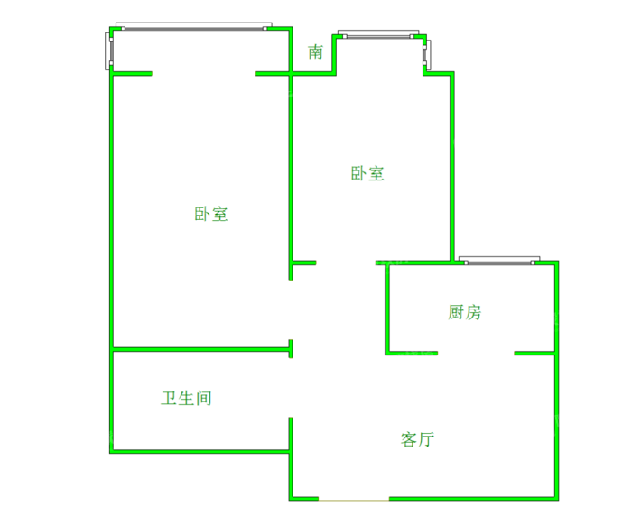 御宇国际三期（轩瑞苑）2室1厅1卫73㎡