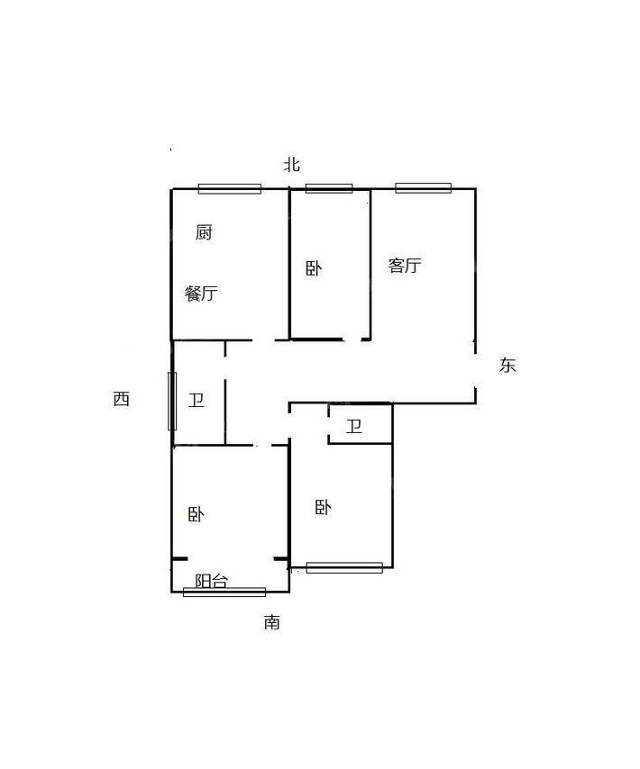 禧福荷堂A区3室2厅2卫134㎡