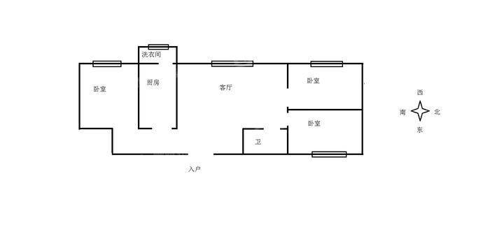 万华小区D区3室1厅1卫82㎡