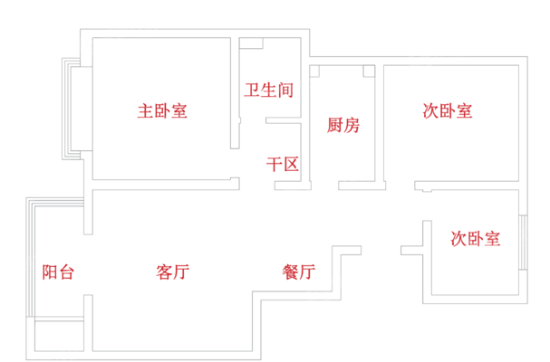 沧铁嘉苑3室2厅1卫115㎡