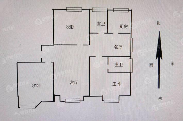 御宇国际三期轩瑞苑3室2厅2卫130㎡