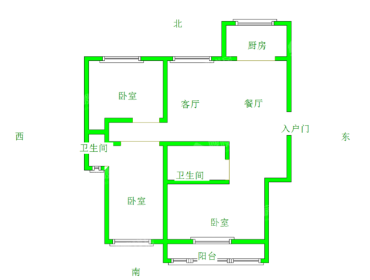 万泰丽景东区3室2厅2卫127㎡