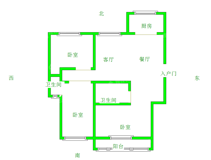 万泰丽景东区3室2厅2卫127㎡