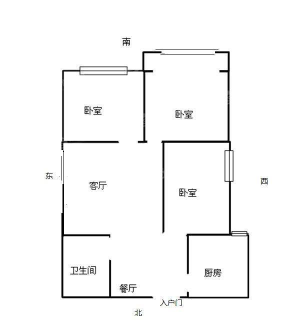 荣信盛和园3室2厅1卫112㎡