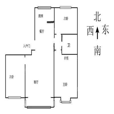 天成名著一期3室2厅1卫115㎡