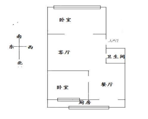 小佟沟自来水家属楼2室2厅1卫74㎡