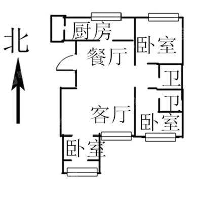 众和凤凰城3室2厅1卫130㎡