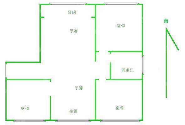 塞纳左岸3室2厅1卫118㎡