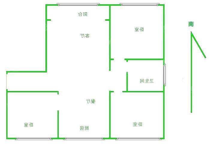 塞纳左岸3室2厅1卫118㎡