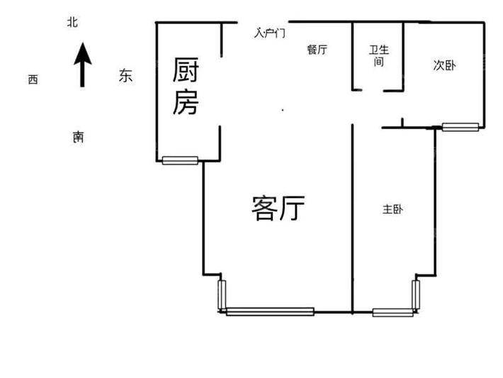 宏宇亚龙湾2室2厅1卫91㎡