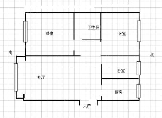 福溪帝苑二期3室2厅1卫104㎡