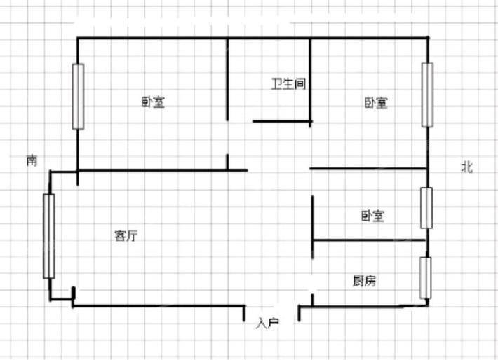 福溪帝苑二期3室2厅1卫104㎡