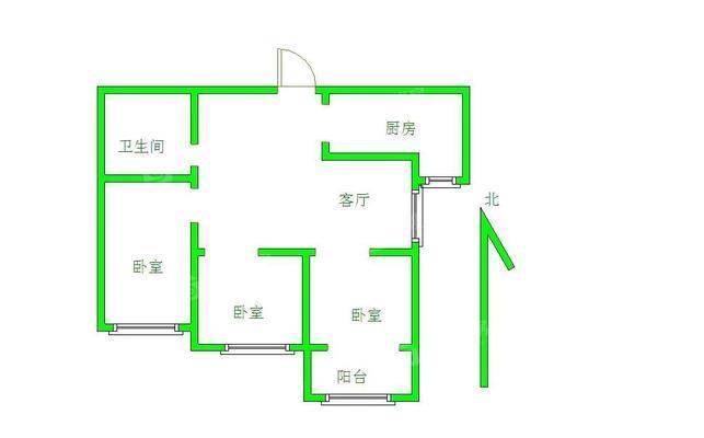 鸿韵嘉苑3室2厅1卫112㎡