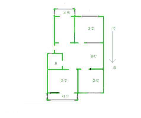 新华小区3室2厅1卫91㎡