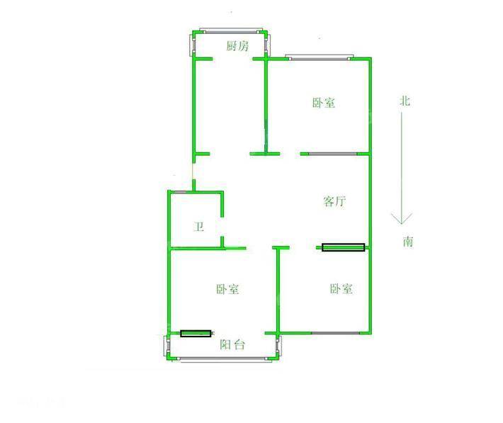 新华小区3室2厅1卫91㎡