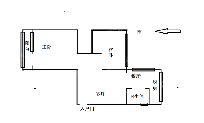 矿机家属楼2室2厅1卫71㎡