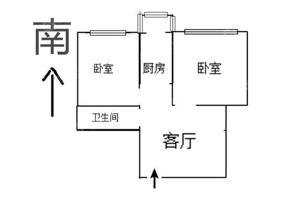 万华小区C区2室2厅1卫69㎡