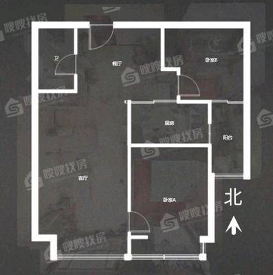 主语城2室2厅1卫88㎡