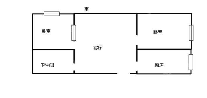 南兴隆教委楼2室1厅1卫58㎡