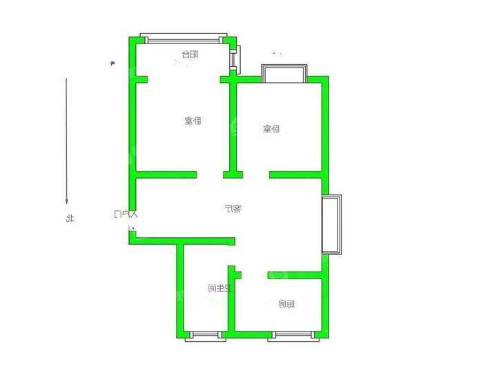 弘仁里2室2厅1卫77㎡