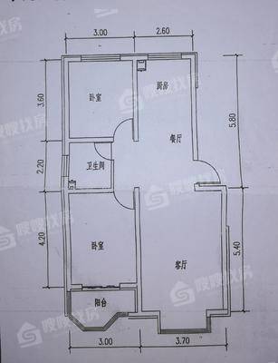 御宇花园三期2室2厅1卫93㎡