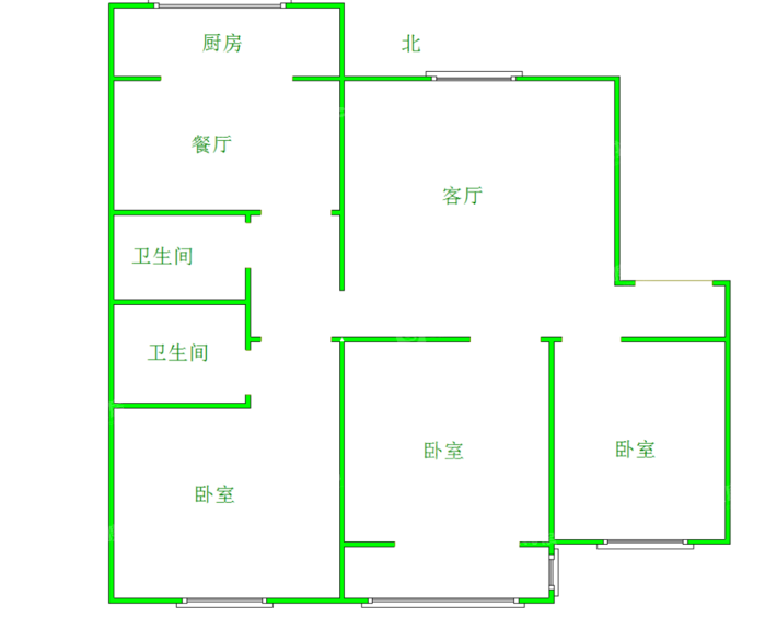 幞园新村3室2厅2卫115㎡