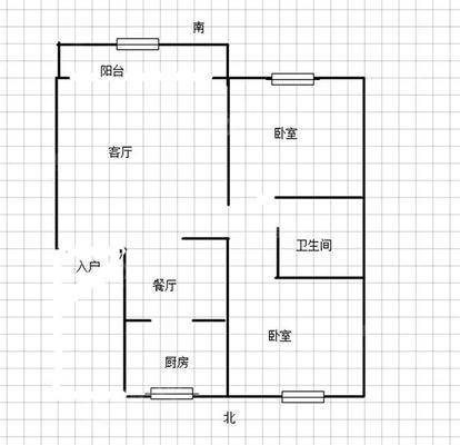 荣信都市花园2室2厅1卫92㎡