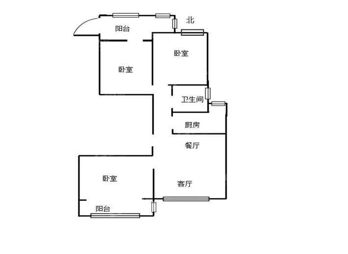 贻成御景狮城3室2厅1卫106㎡