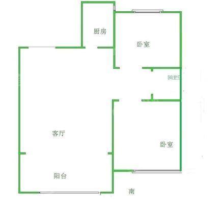 荣盛花语城2室2厅1卫87㎡