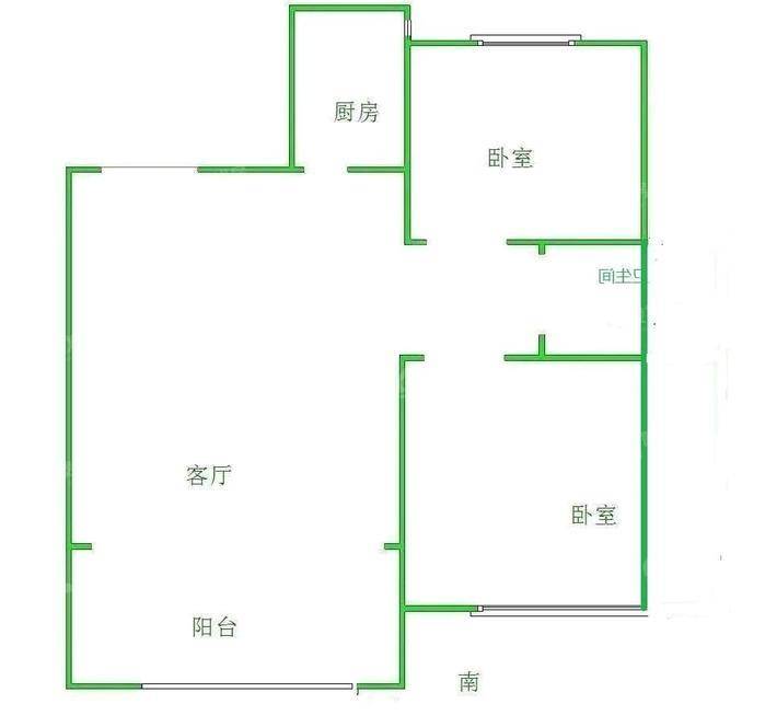 荣盛花语城2室2厅1卫87㎡