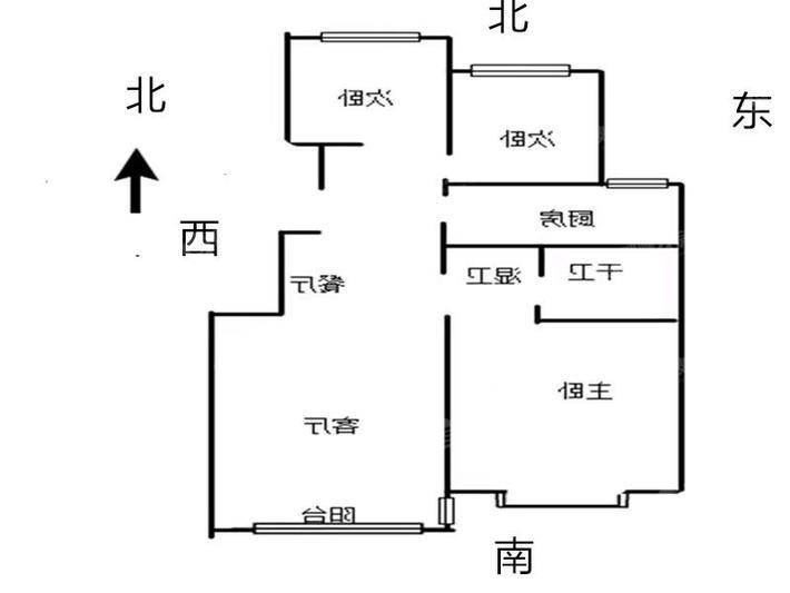 天成名著三期3室2厅1卫101㎡