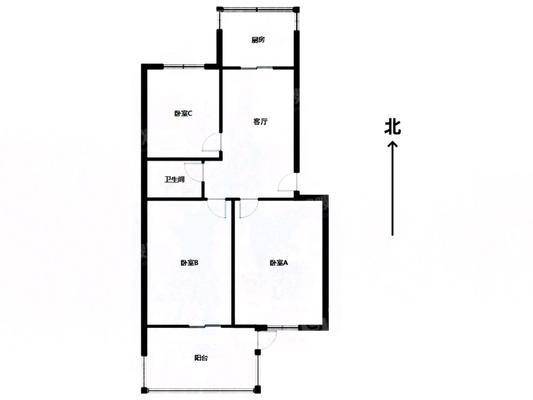 银通小区3室1厅1卫100㎡