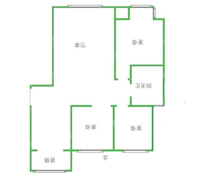 禧福荷堂B区3室2厅1卫114㎡